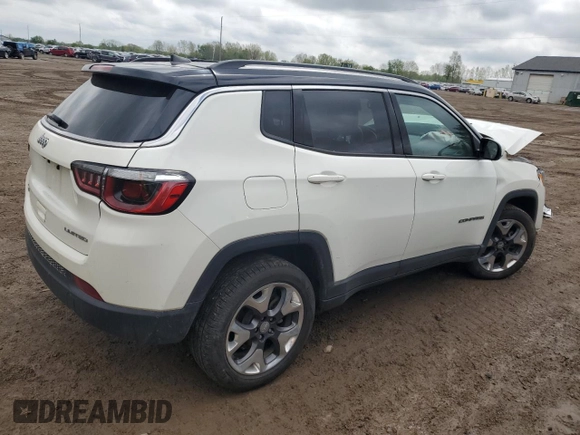 2019 Jeep Compass Limited z VIN 3C4NJDCB1KT826322, wystawiony jako Copart lot #56827455 z przebiegiem 64 778 mil mil oraz Czysty tytuł • Clean title. Historia ofert i sprzedaży dostępna na DreamBid. Obrazek 3.