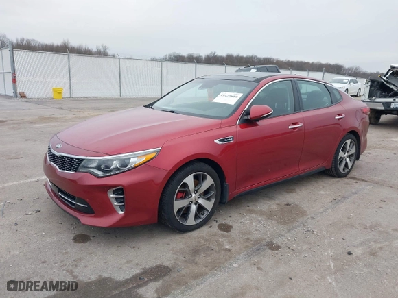 2017 Kia Optima SX with VIN 5XXGW4L24HG141844, listed as a IAAI auction lot 41425880 with 137,056 mi miles. Bid and sale history available at carsss.com. Image 2.