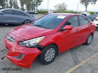 2016 Hyundai Accent SE with VIN KMHCT4AE1GU083877, listed as a IAAI auction lot 41902909 with 53,260 mi miles. Bid and sale history available at carsss.com. Image 2.