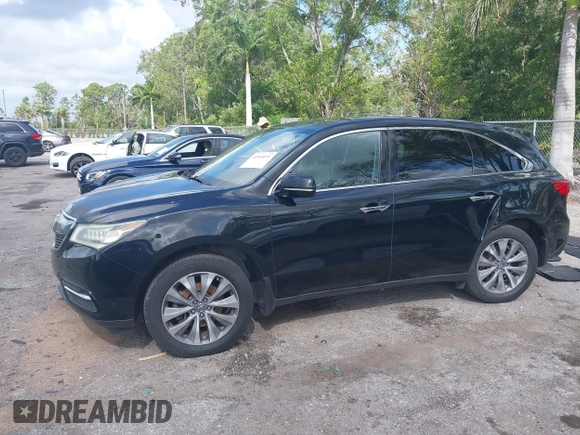 2016 Acura MDX w/Tech with VIN 5FRYD3H44GB021119, listed as a IAAI auction lot 41946691 with 179,222 mi miles. Bid and sale history available at carsss.com. Image 17.