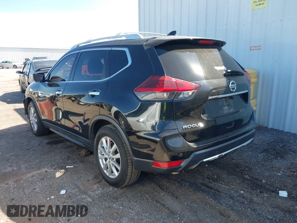 2019 Nissan Rogue SV with VIN KNMAT2MT4KP524855, listed as a IAAI auction lot 41787792 with 141,650 mi miles and . Bid and sale history available at carsss.com. Image 3.