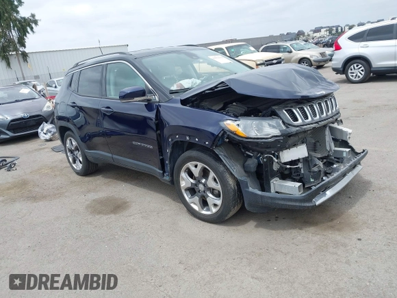 2021 Jeep Compass Limited with VIN 3C4NJCCB1MT581406, listed as a IAAI auction lot 41934159 with 22,967 mi miles and . Bid and sale history available at DreamBid. Image 1.
