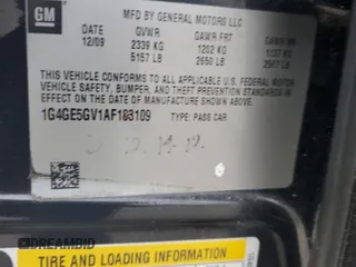 2010 Buick LaCrosse CXS with VIN 1G4GE5GV1AF183109, listed as a Copart auction lot 85567724 with 157,601 mi miles and Salvage Title. Bid and sale history available at carsss.com. Image 14.