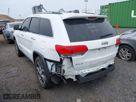 2019 Jeep Grand Cherokee Limited X with VIN 1C4RJFBG3KC831446, listed as a IAAI auction lot 41874908 with 21,407 mi miles and . Bid and sale history available at DreamBid. Image 3.