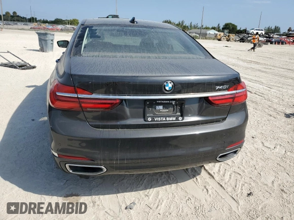 2019 BMW 7 Series 740i with VIN WBA7E2C50KB217524, listed as a Copart auction lot 42840423 with 0 mi miles. Bid and sale history available at carsss.com. Image 6.