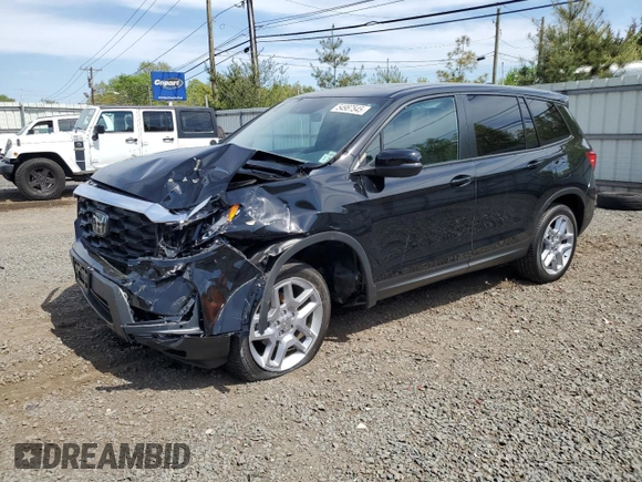 2024 Honda Passport EX-L с VIN 5FNYF8H53RB009113, выставлен на аукционе Copart как лот 54987545 с пробегом 9 443 миль миль и Списание • Salvage title. История ставок и продаж доступна на DreamBid. Изображение 1.