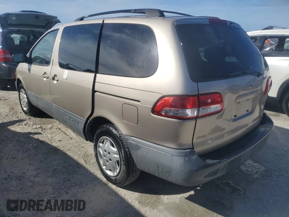 2002 Toyota Sienna CE with VIN 4T3ZF19C42U443467, listed as a Copart auction lot 75106184 with 0 mi miles and Non Repairable. Bid and sale history available at carsss.com. Image 2.
