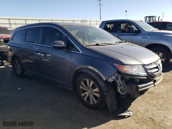 2016 Honda Odyssey EX-L with VIN 5FNRL5H61GB142289, listed as a Copart auction lot 42383195 with 138,812 mi miles and Salvage Title. Bid and sale history available at carsss.com. Image 4.