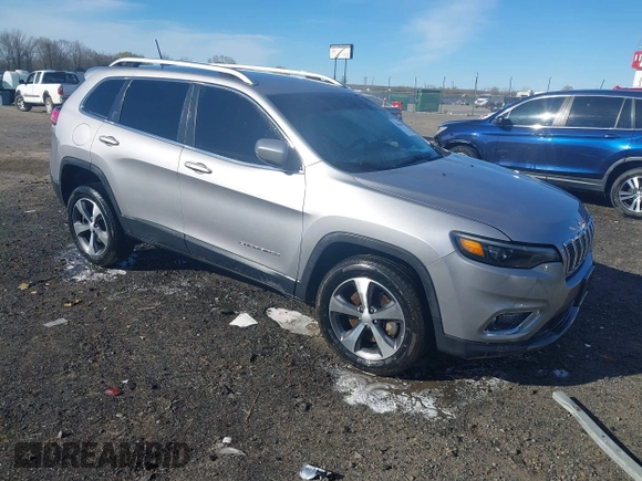 2020 Jeep Cherokee Limited with VIN 1C4PJMDX5LD624643, listed as a IAAI auction lot 41850663 with 89,947 mi miles and . Bid and sale history available at DreamBid. Image 1.