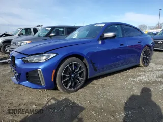 2024 BMW i4 M50 with VIN WBY33AW03RFS86842, listed as a Copart auction lot 86898244 with 4,623 mi miles and Salvage Title. Bid and sale history available at carsss.com. Image 1.