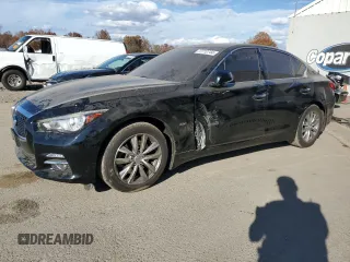2017 Infiniti Q50 2.0t Premium with VIN JN1CV7AR2HM681466, listed as a Copart auction lot 77712744 with 97,187 mi miles and Salvage Title. Bid and sale history available at carsss.com. Image 1.