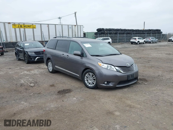 2016 Toyota Sienna XLE with VIN 5TDYK3DCXGS737846, listed as a IAAI auction lot 41782055 with 126,846 mi miles. Bid and sale history available at carsss.com. Image 1.