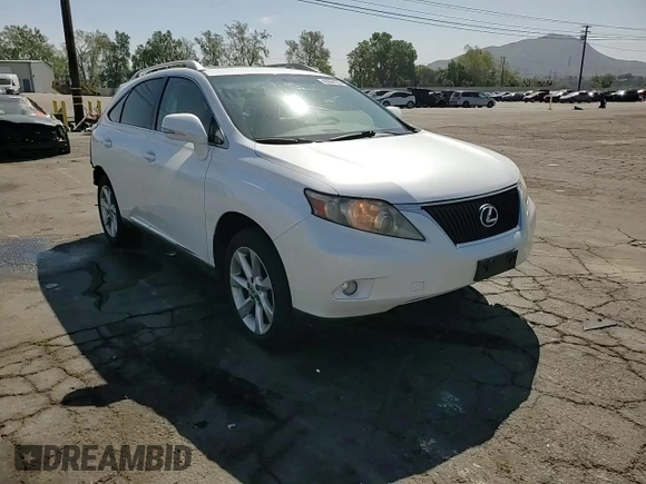 2010 Lexus RX 350 with VIN JTJZK1BA3A2405351, listed as a Copart auction lot 49899135 with 258,225 mi miles and Salvage Title. Bid and sale history available at DreamBid. Image 12.