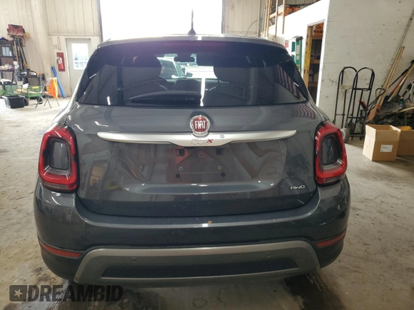 2021 FIAT 500X Trekking with VIN ZFBNF3B19MP944553, listed as a Copart auction lot 64754785 with 53,098 mi miles and Salvage title. Bid and sale history available at DreamBid. Image 6.