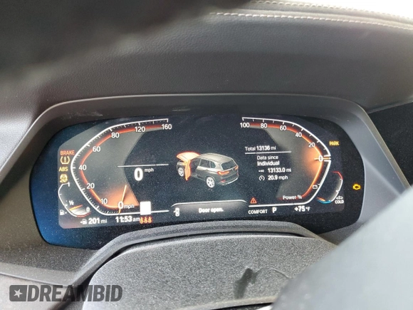 2023 BMW X5 sDrive40i with VIN 5UXCR4C05P9R70324, listed as a Copart auction lot 54661245 with 13,136 mi miles and Salvage title. Bid and sale history available at DreamBid. Image 9.
