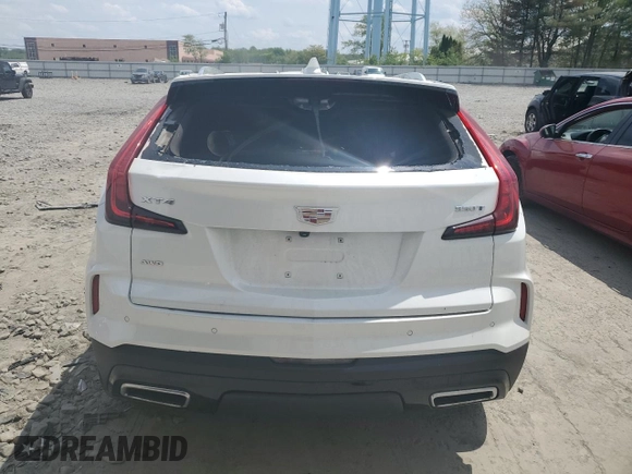 2024 Cadillac XT4 AWD Premium Luxury with VIN 1GYFZDR45RF102198, listed as a Copart auction lot 54240675 with Not Provided miles and Salvage Title. Bid and sale history available at carsss.com. Image 6.