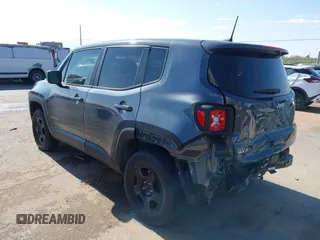 2022 Jeep Renegade Sport with VIN ZACNJDA13NPN49563, listed as a IAAI auction lot 42183338 with 17,945 mi miles and . Bid and sale history available at DreamBid. Image 3.