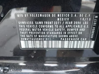 2016 Volkswagen Golf GTI SE with VIN 3VW4T7AU9GM021811, listed as a IAAI auction lot 41935454 with 73,295 mi miles. Bid and sale history available at carsss.com. Image 9.