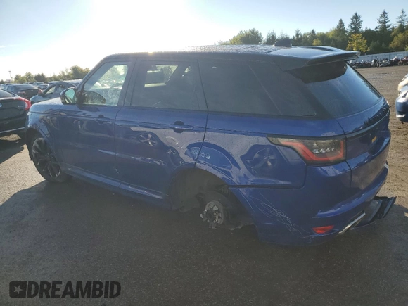 2019 Land Rover Range Rover Sport SVR with VIN SALWZ2SE9KA860425, listed as a Copart auction lot 74152184 with 71,780 mi miles and Salvage Title. Bid and sale history available at DreamBid. Image 2.