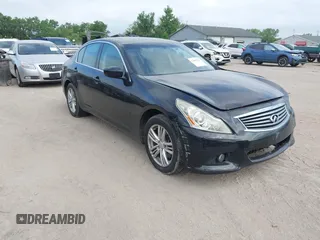 2011 Infiniti G25 x with VIN JN1DV6AR6BM450155, listed as a IAAI auction lot 42661833 with 121,429 mi miles and . Bid and sale history available at DreamBid. Image 1.