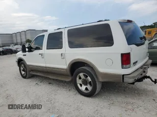 2001 Ford Excursion Limited z VIN 1FMSU43F11EC29369, wystawiony jako Copart lot #58510875 z przebiegiem 229 554 mil mil oraz Tytuł czysty. Historia ofert i sprzedaży dostępna na DreamBid. Obrazek 2.