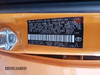 2015 Toyota Prius One with VIN JTDKDTB33F1086767, listed as a Copart auction lot 51482475 with 104,273 mi miles and Salvage Title. Bid and sale history available at carsss.com. Image 13.