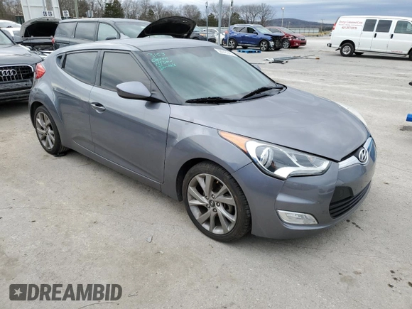 2017 Hyundai Veloster with VIN KMHTC6AD4HU310841, listed as a Copart auction lot 36048343 with 135,319 mi miles. Bid and sale history available at carsss.com. Image 4.
