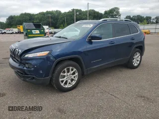 2018 Jeep Cherokee Latitude Plus with VIN 1C4PJMLX8JD607124, listed as a Copart auction lot 62834735 with 131,690 mi miles and Salvage title. Bid and sale history available at DreamBid. Image 1.
