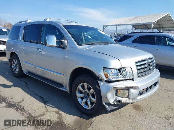 2004 Infiniti QX56 with VIN 5N3AA08CX4N810912, listed as a IAAI auction lot 41419673 with 169,057 mi miles. Bid and sale history available at carsss.com. Image 1.