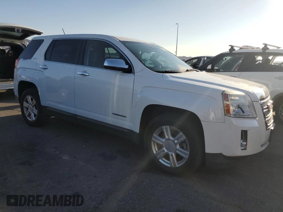 2015 GMC Terrain SLE with VIN 2GKALMEK6F6421755, listed as a Copart auction lot 60335495 with 104,811 mi miles and Salvage title. Bid and sale history available at DreamBid. Image 4.