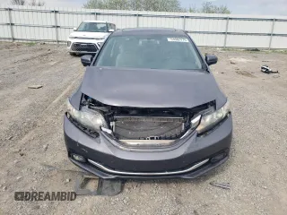 2014 Honda Civic EX-L with VIN 19XFB2F90EE079318, listed as a Copart auction lot 53682475 with 104,476 mi miles and Salvage Title. Bid and sale history available at DreamBid. Image 5.