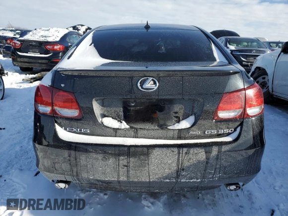 2009 Lexus GS 350 with VIN JTHCE96S290023318, listed as a Copart auction lot 39193064 with 124,677 mi miles and Salvage Title. Bid and sale history available at carsss.com. Image 6.