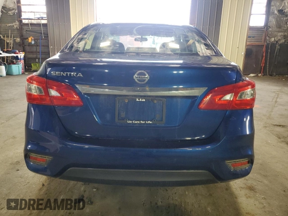 2017 Nissan Sentra S with VIN 3N1AB7APXHY208135, listed as a Copart auction lot 53930135 with 107,589 mi miles and Salvage Title. Bid and sale history available at carsss.com. Image 6.
