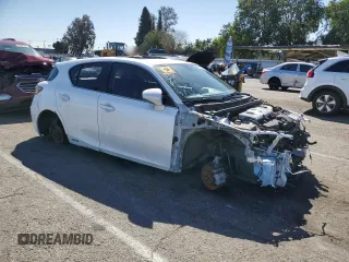 2017 Lexus CT 200h with VIN JTHKD5BH1H2284265, listed as a Copart auction lot 49106175 with Not provided miles and Salvage title. Bid and sale history available at DreamBid. Image 4.
