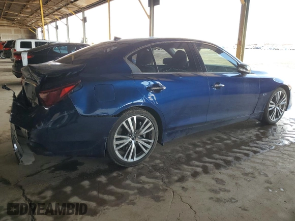 2018 Infiniti Q50 Luxe с VIN JN1EV7AP9JM360344, выставлен на аукционе Copart как лот 59002115 с пробегом 70 250 миль миль и Списание • Salvage title. История ставок и продаж доступна на DreamBid. Изображение 3.