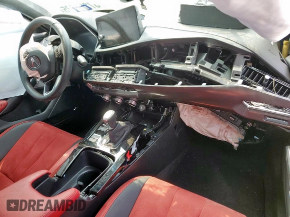 2024 Acura Integra Technology with VIN 19UDE4H6XRA002141, listed as a Copart auction lot 57291625 with Not provided miles and Salvage title. Bid and sale history available at DreamBid. Image 8.