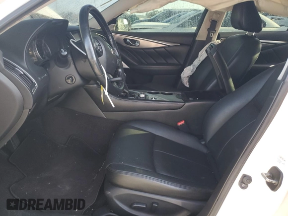 2017 Infiniti Q50 Premium with VIN JN1EV7AR0HM831261, listed as a Copart auction lot 63511775 with 79,484 mi miles and Salvage title. Bid and sale history available at DreamBid. Image 7.
