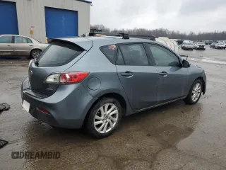 2013 Mazda 3 i Touring with VIN JM1BL1LP1D1814043, listed as a Copart auction lot 52600925 with 163,821 mi miles and Salvage Title. Bid and sale history available at carsss.com. Image 3.