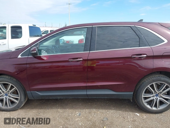 2021 Ford Edge Titanium with VIN 2FMPK4K99MBA41965, listed as a IAAI auction lot 42114607 with 87,848 mi miles and . Bid and sale history available at DreamBid. Image 15.