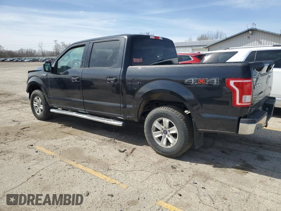 2015 Ford F-150 XLT with VIN 1FTEW1EF3FKF21525, listed as a Copart auction lot 50020835 with 155,727 mi miles and Salvage Title. Bid and sale history available at carsss.com. Image 2.