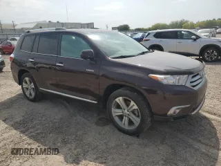 2012 Toyota Highlander Limited with VIN 5TDDK3EH9CS142991, listed as a Copart auction lot 51248045 with 0 mi miles and Salvage Title. Bid and sale history available at carsss.com. Image 4.