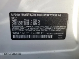2018 BMW 7 Series 740e xDrive iPerformance with VIN WBA7J2C51JG938111, listed as a Copart auction lot 73361933 with 104,641 mi miles. Bid and sale history available at carsss.com. Image 14.