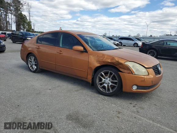 2004 Nissan Maxima SL with VIN 1N4BA41E34C838685, listed as a Copart auction lot 47985765 with 224,081 mi miles and Salvage Title. Bid and sale history available at DreamBid. Image 4.