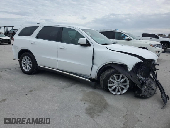 2021 Dodge Durango SXT with VIN 1C4RDHAG9MC519428, listed as a Copart auction lot 87806235 with 68,714 mi miles and Salvage title. Bid and sale history available at DreamBid. Image 4.