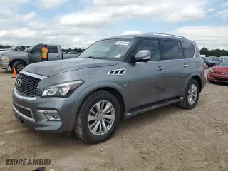 2016 Infiniti QX80 with VIN JN8AZ2NF7G9611575, listed as a Copart auction lot 62261044 with 120,151 mi miles and Salvage Title. Bid and sale history available at carsss.com. Image 1.