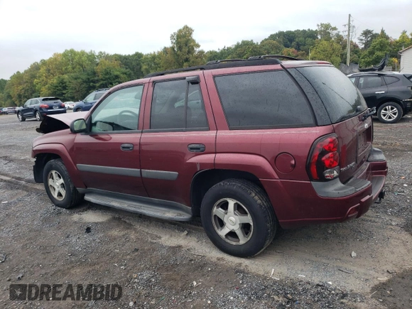 2005 Chevrolet TrailBlazer LS with VIN 1GNDT13SX52313944, listed as a Copart auction lot 72243414 with Not Provided miles and Salvage Title. Bid and sale history available at DreamBid. Image 2.