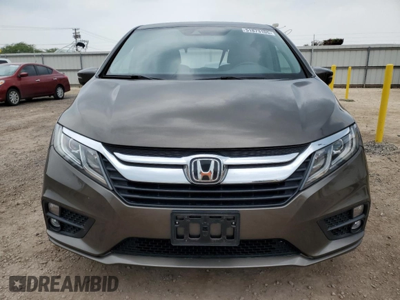 2018 Honda Odyssey EX with VIN 5FNRL6H5XJB069136, listed as a Copart auction lot 51873105 with 43,205 mi miles and Salvage title. Bid and sale history available at DreamBid. Image 5.