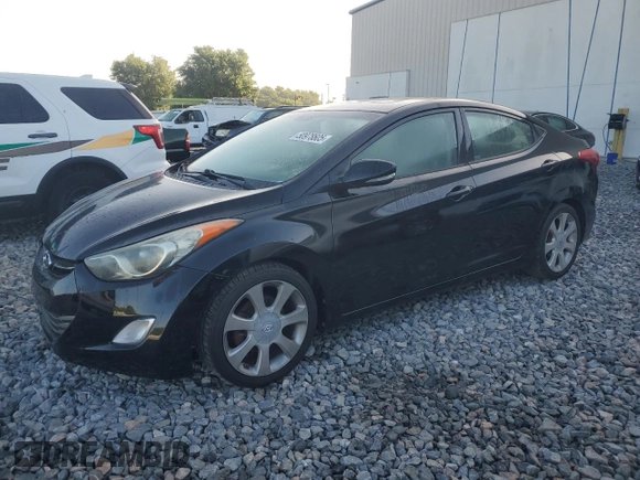 2013 Hyundai Elantra Limited with VIN KMHDH4AE0DU795704, listed as a Copart auction lot 50978605 with 142,888 mi miles and Salvage Title. Bid and sale history available at carsss.com. Image 1.