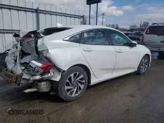 2018 Honda Civic EX with VIN 19XFC2F74JE023954, listed as a Copart auction lot 47771075 with Not Provided miles and Salvage Title. Bid and sale history available at DreamBid. Image 3.