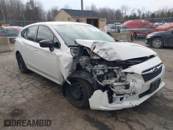 2017 Subaru Impreza with VIN 4S3GTAA68H3751534, listed as a IAAI auction lot 41719864 with 100,417 mi miles. Bid and sale history available at carsss.com. Image 1.